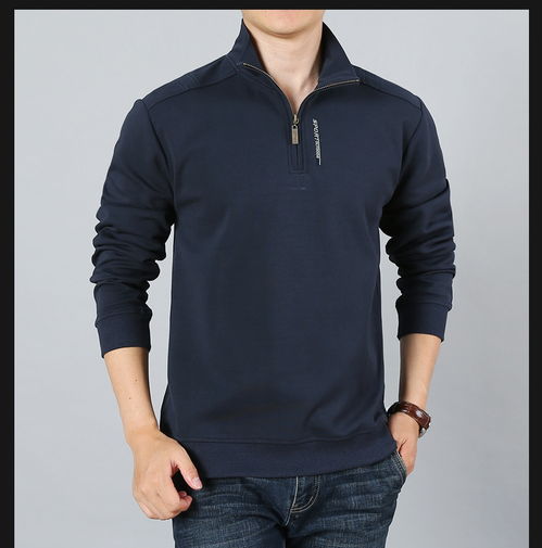 吉普盾秋冬新款 男士寬松半開領衛衣，時尚與舒適的雙重之選